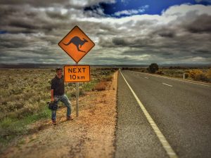 José Ligero con su cámara en un Australia