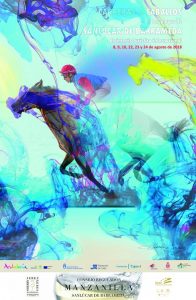 Cartel de las carreras de caballos