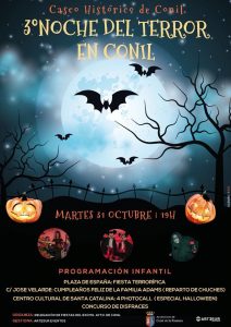 Cartel del evento en Conil