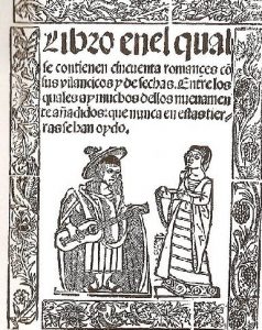 Portada de un Romancero