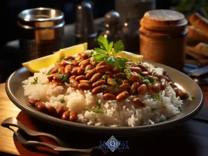 Frijoles con arroz