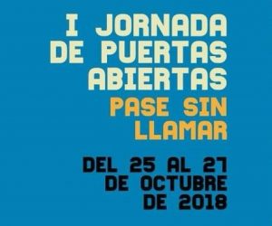 Cartel de la I Jornada de Puertas Abiertas