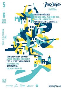 Cartel del Festival de Jazz en Vejer 2019